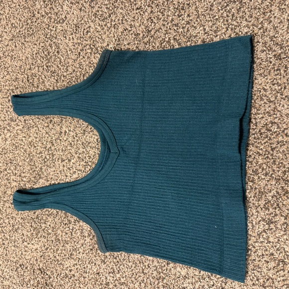Urban Outfitters Tops - Urban Outfitters Teal Ribbed Crop Top